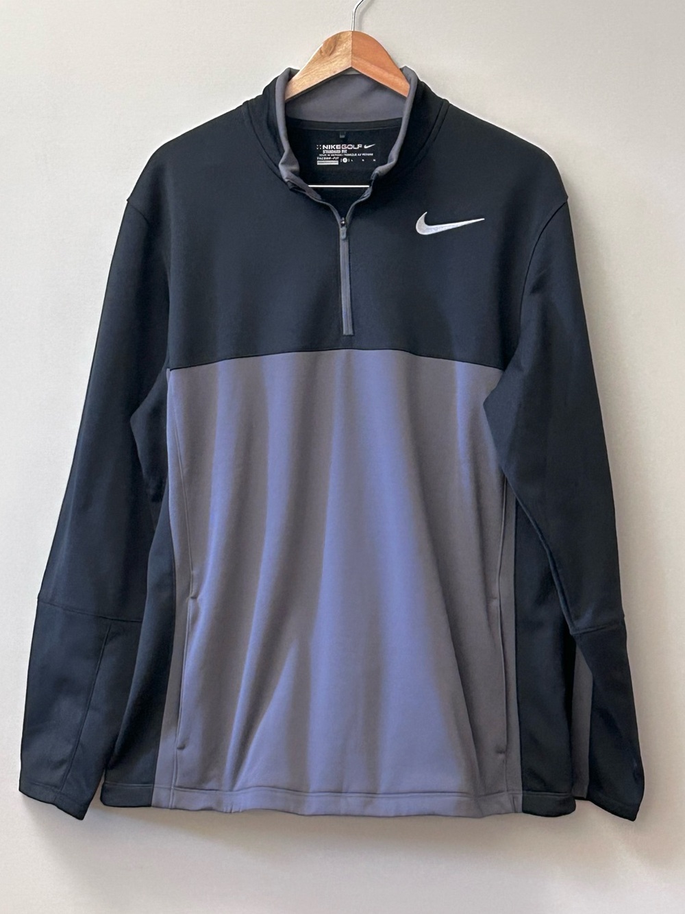Nike Golf Colorblock Therma-Fit Quarter Zip Pullover Jacket Standard Fit Men’s L